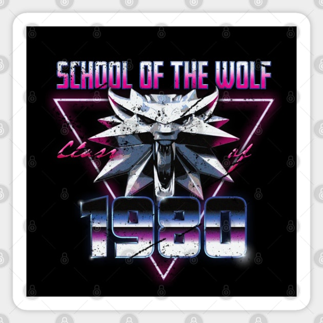 School of the Wolf Sticker by PopArtCult